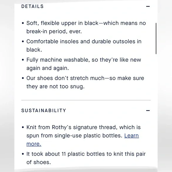 Rothy’s Black “The Point” Flats - Picture 12 of 12